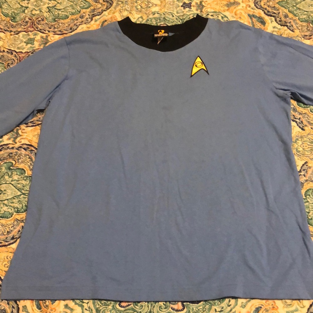 2XL Star Trek Blue long sleeve shirt
